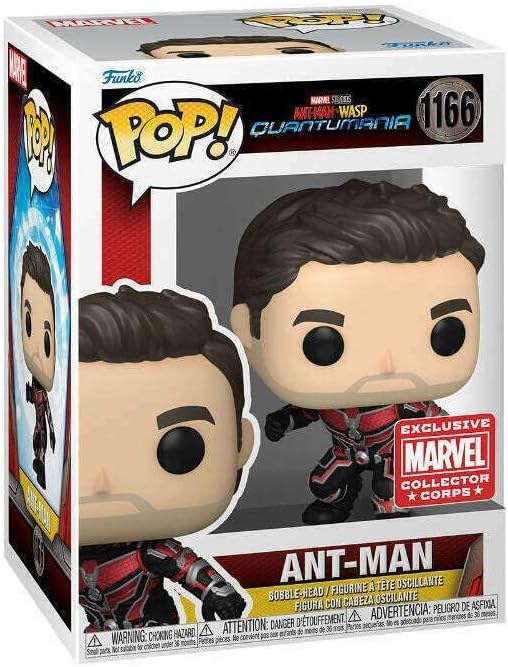 Funko POP! Ant-Man & The Wasp Quantumania Unmasked Ant-Man Marvel Collector Corps Exclusive - Image 2