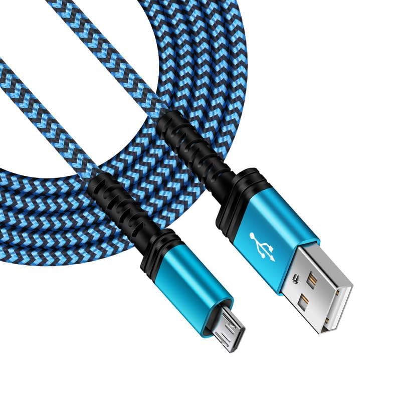 كابل مايكرو يو إس بي بطول 6 أقدام، أفضل بديل من AILKIN لكابل USB إلى مايكرو يو إس بي لأجهزة أندرويد، شحن سريع لأجهزة Kindle Fire اللوحية وأجهزة Kindle E-Readers من Kindle Paper White، HD، HDX،7، 8، 10