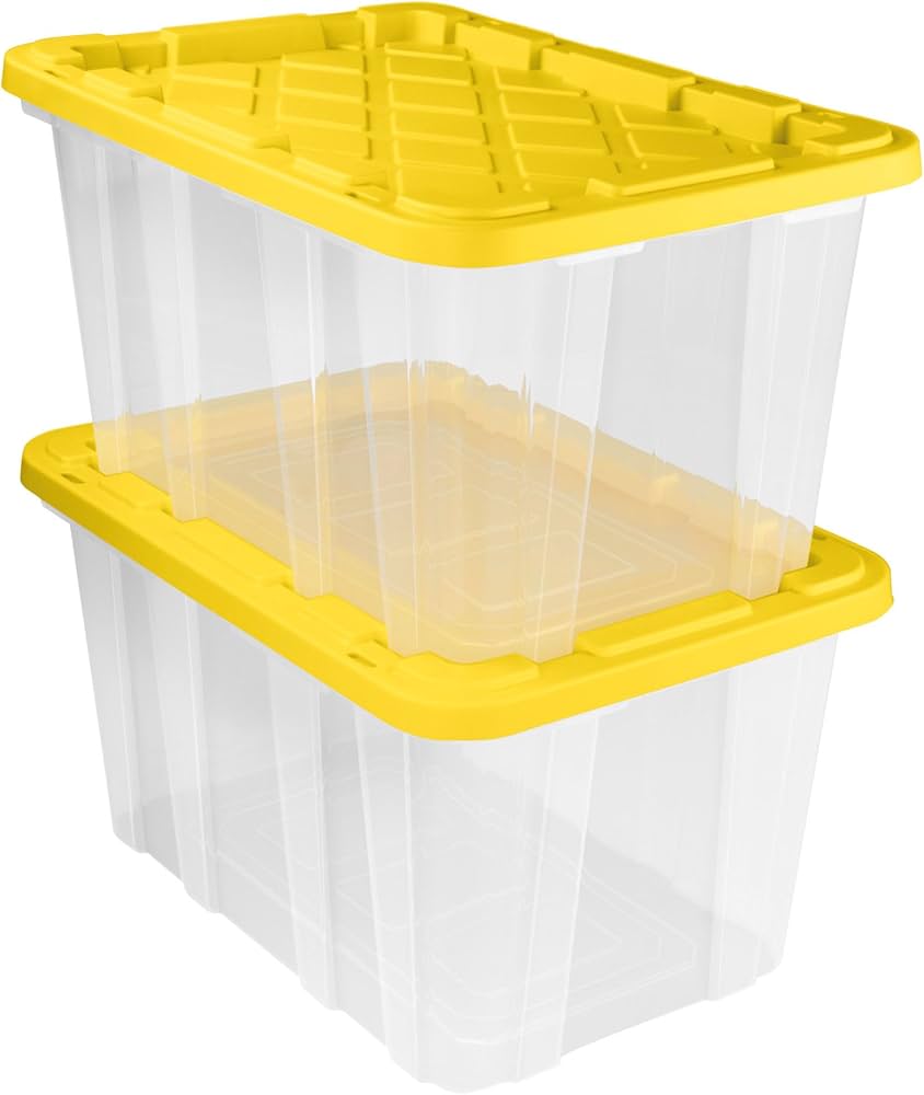 Amazon.com - Sterilite 8-Pack 27 Gallon Industrial Tote, Clear