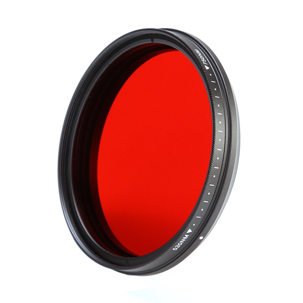 FOTGA 82mm Sechs-im-EIN Einstellbare Infrarot Infrared Pass X-Ray-Objektiv-Filter IR Filter 530nm bis 750nm
