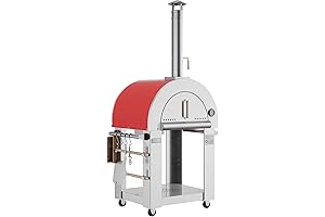 Empava 38.6-Inch Italian Red Wood Fired Pizza Oven