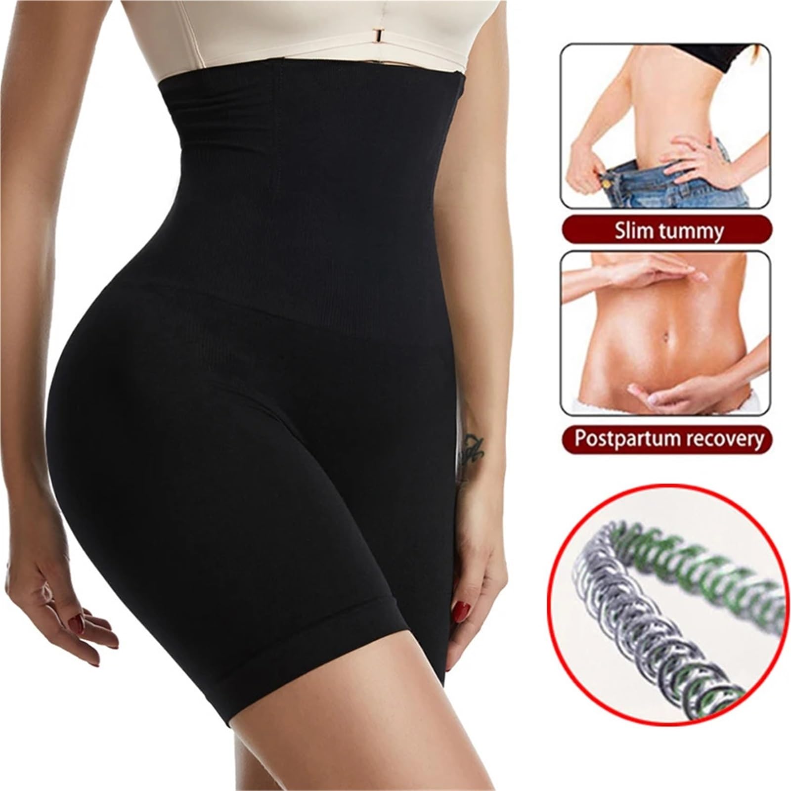 Braguitas Moldeadoras 2 uds alta formador de cintura entrenador bragas con control de barriga levantador de glúteos moldeador de cuerpo adelgazante Shapewear Strap Briefs Panty Para Moldear El Cuerpo(