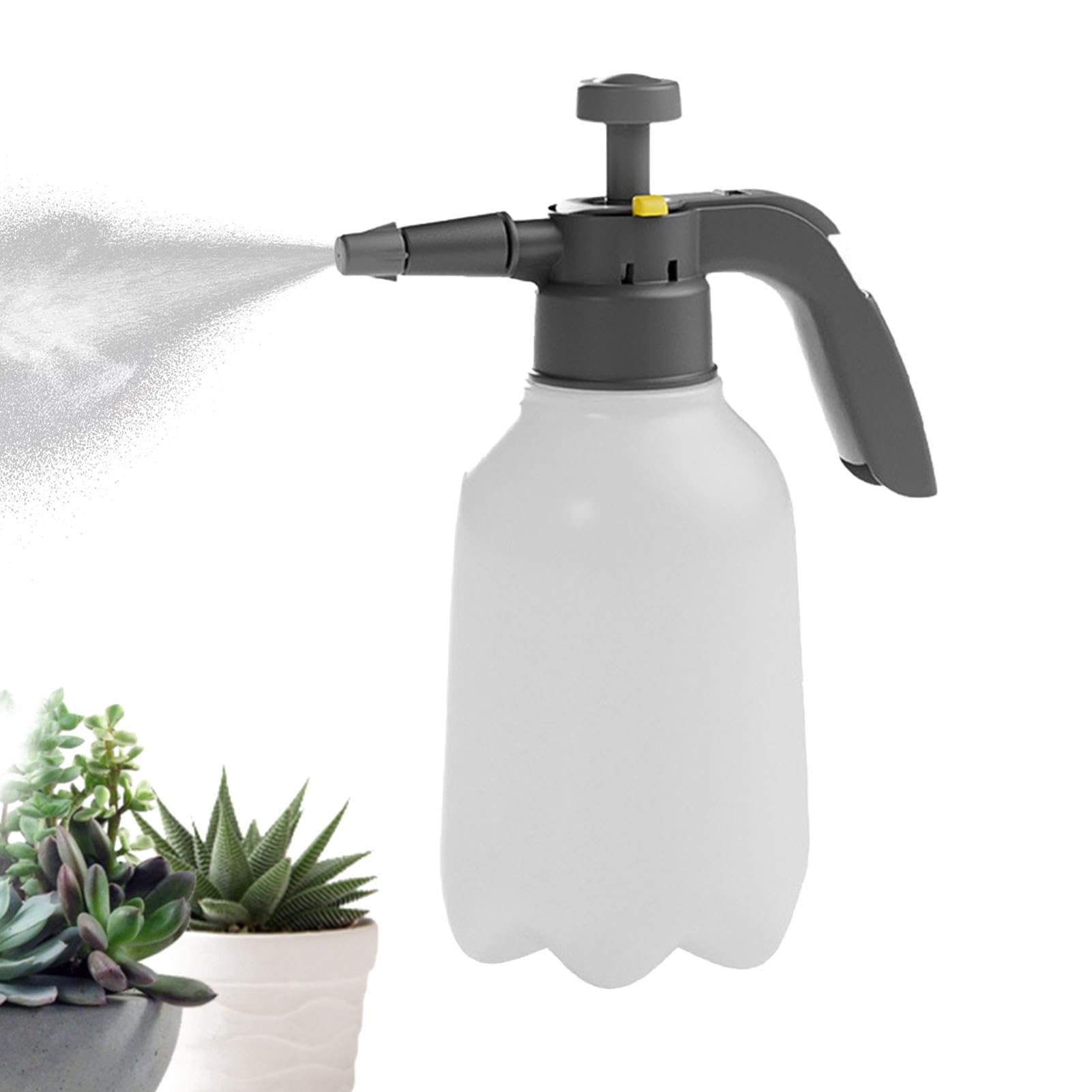 Pressure Water Spray Bottle, Manual Large Capacity Watering Can, 2L Handheld Portable Garden Sprayer, Pump Watering Can for Home, Garden