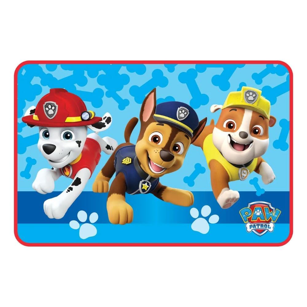 Nickelodeon Paw Patrol Kids Bath Rug Mat Polyester Foam Skid-Resistant 30 x 20 Blue