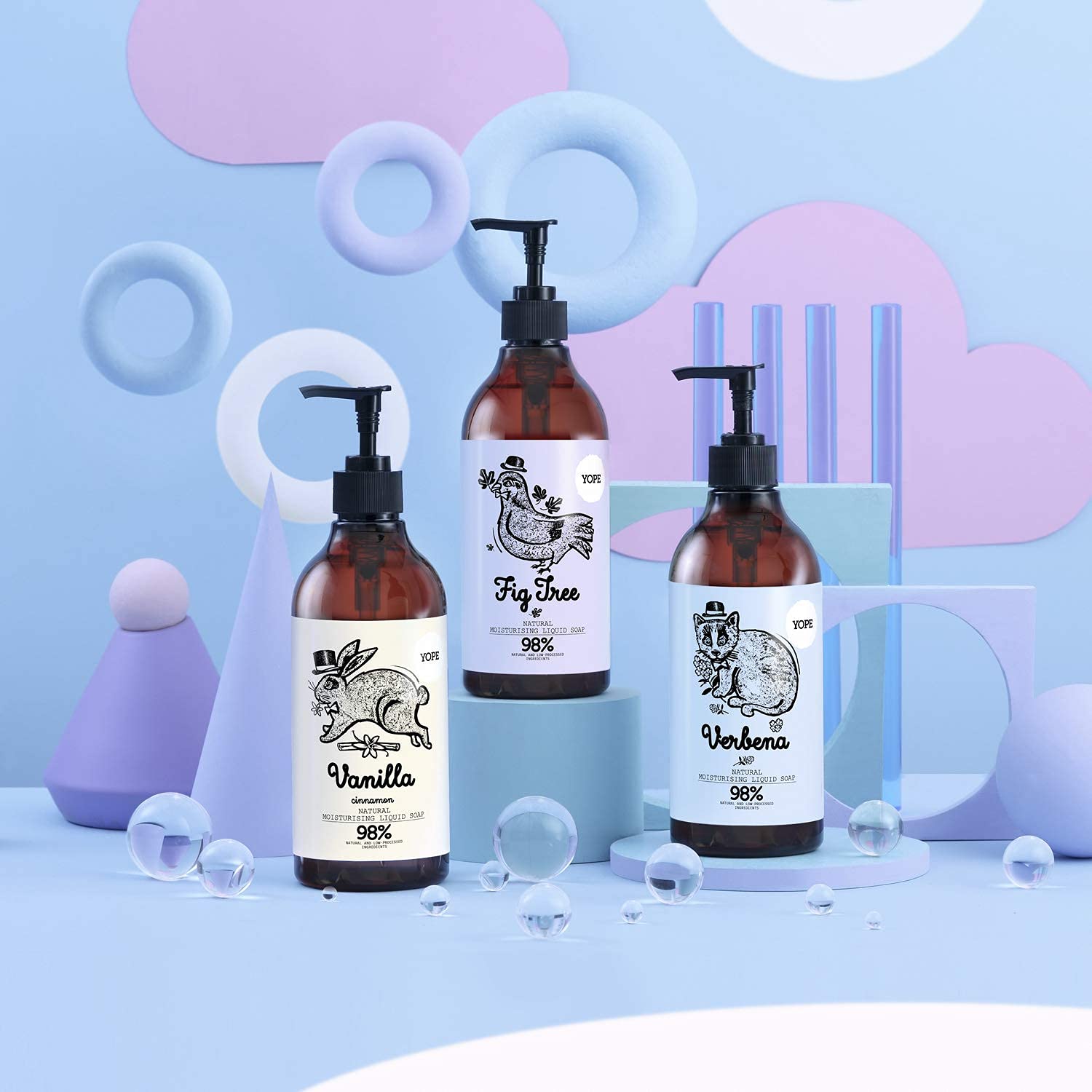 YOPE Jabón de manos I Aceite de coco y de girasol I Hidrolato de saúco I Glicerina I Alantoína I Calma la irritación I Nutre I 98% Ingredientes naturales I Vegan formula I Vainilla y Canela I 500ml