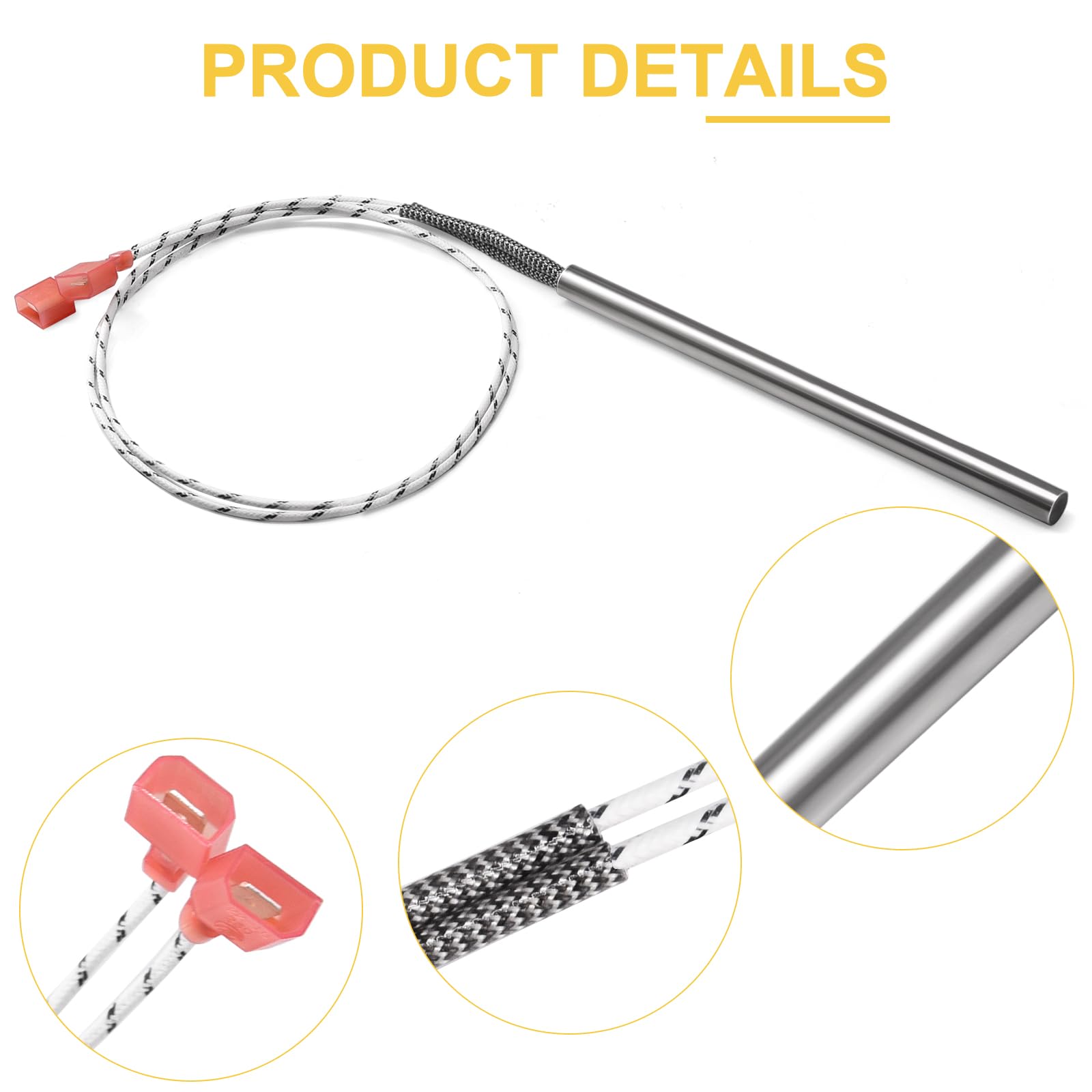 80604 Encendedor para estufa de pellets Vogelzang VG5790, VG5770, estufa de pellets US Stove Bay Front 5660 y Ashley 5501S, AP5660L, AP5770, AP5790 Estufa de pellets, estufa de pellets de EE.UU. Parte 80604. 6