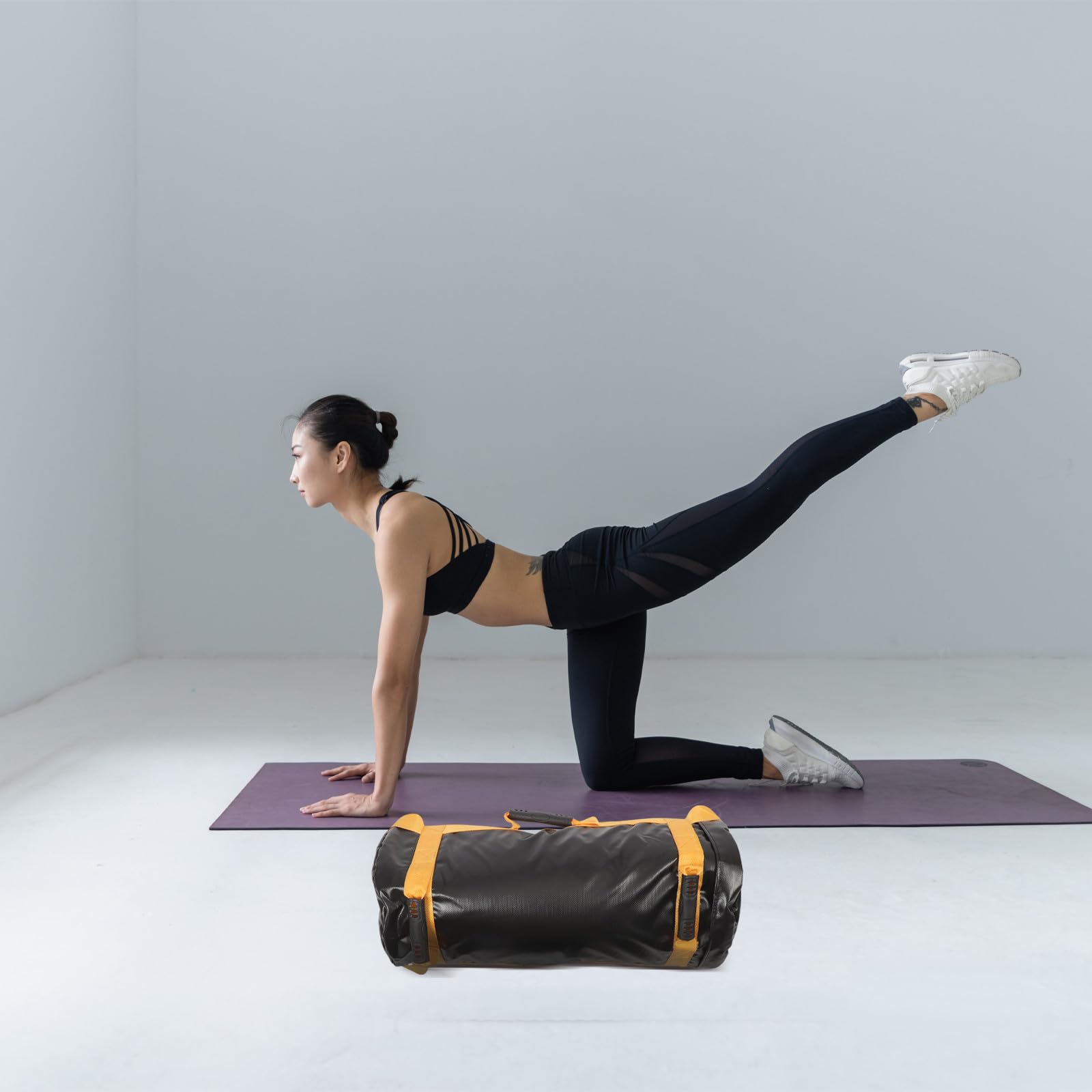 Sacco Pesi per Allenamento Forza 20kg in Pvc Resistente, Borsa Zavorrata Fitness per Palestra Uomo e Donna, Attrezzatura Sportiva per Sollevamento Pesi e Allenamento Funzionale