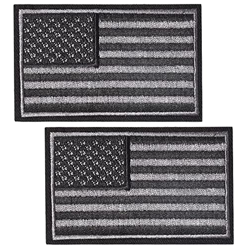 2 Pcs Tactical USA Flag Patch American Flag United States of America Military Uniform Emblem Patches