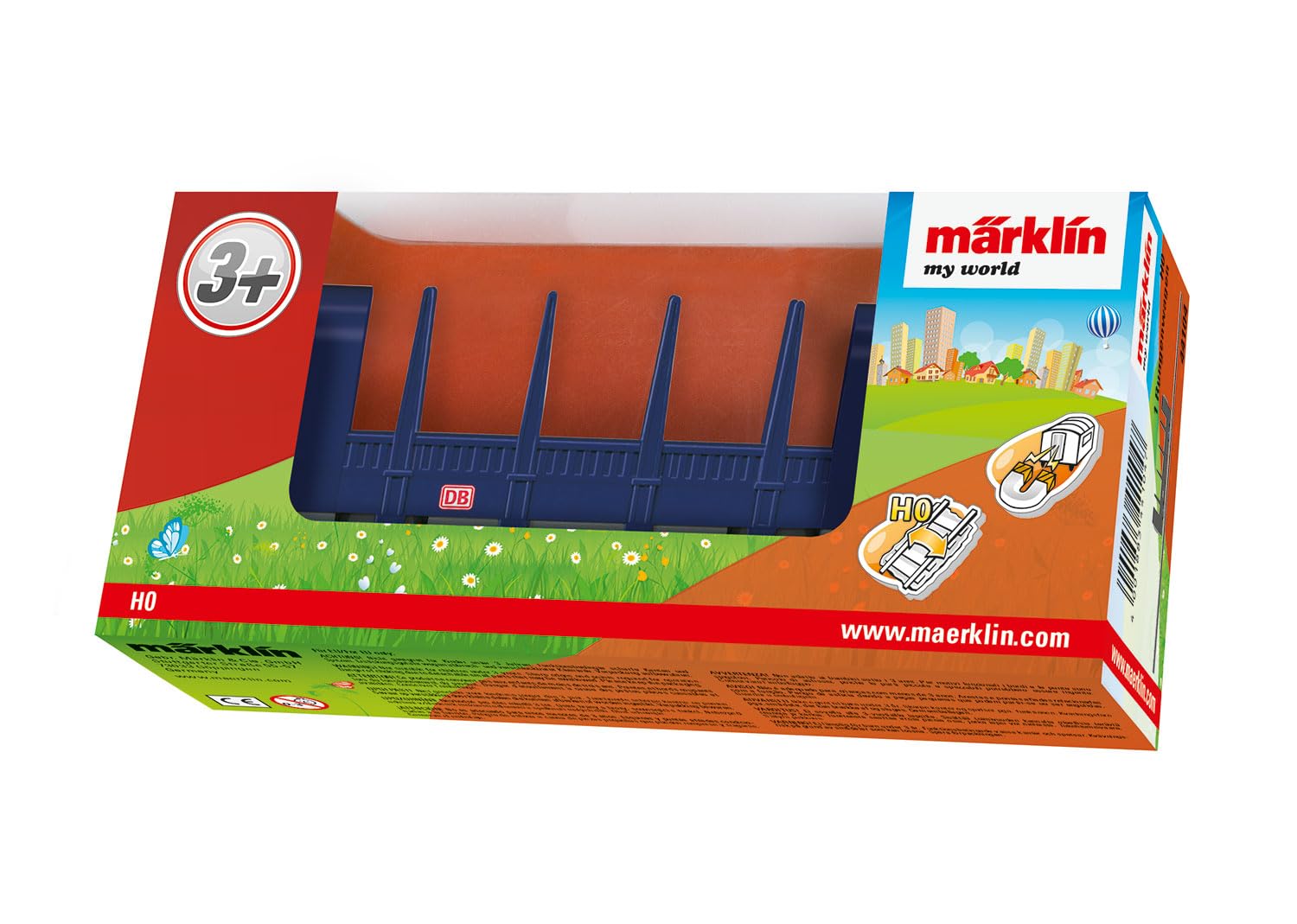 Märklin My World 44104 - Carro per Running, con Attacco Magnetico, Accessorio per modellino Ferroviario, dai 3 Anni in su, Traccia H0