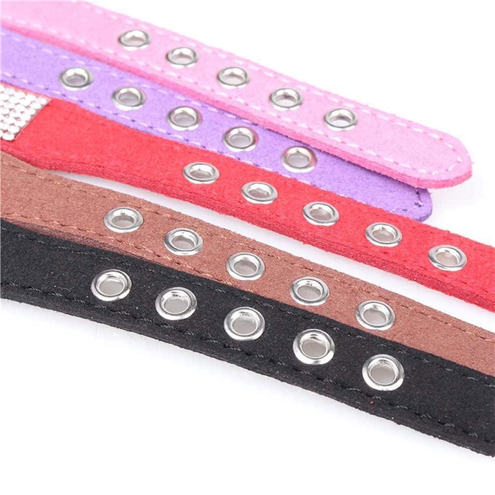 Strass Hundehalsband – Glitzerndes Halsband Mit Koreanischem Samt Für Hunde & Katzen