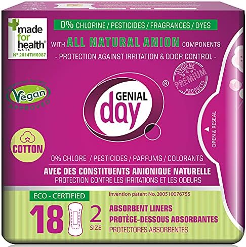 GENIAL DAYAbsorbent Liners 18 Count, 18 CT