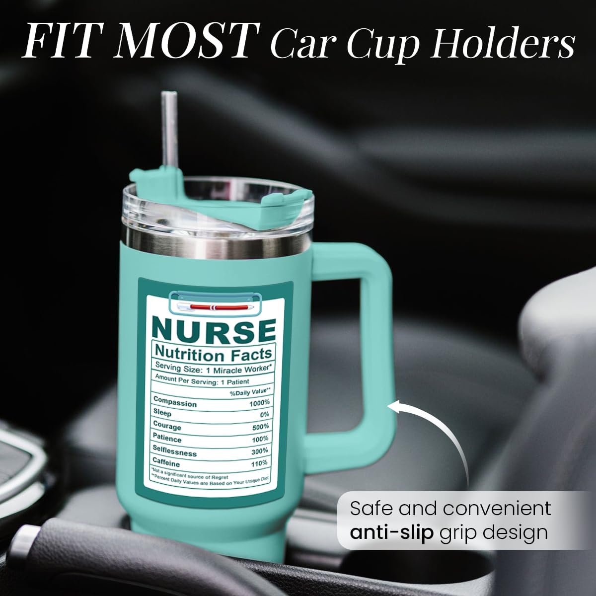 Nurse Gifts 40oz Stainless Steel Insulated Tumbler - Coffee Cup for Nurses Week, Appreciation Gifts - Image 6