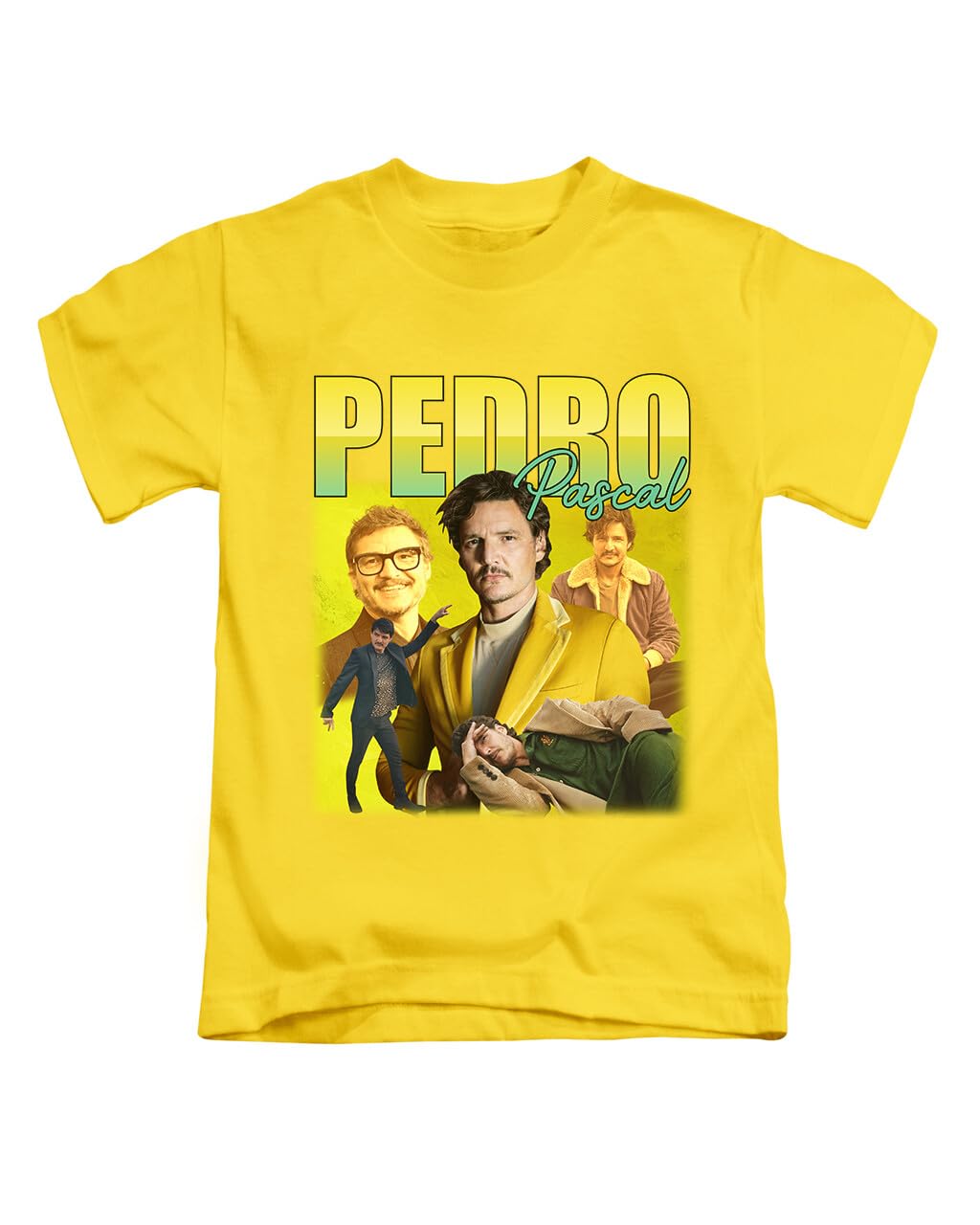 New Spirit Original Pedro Pascal Tee T-Shirt Funny Unisex T Shirt Top Yellow