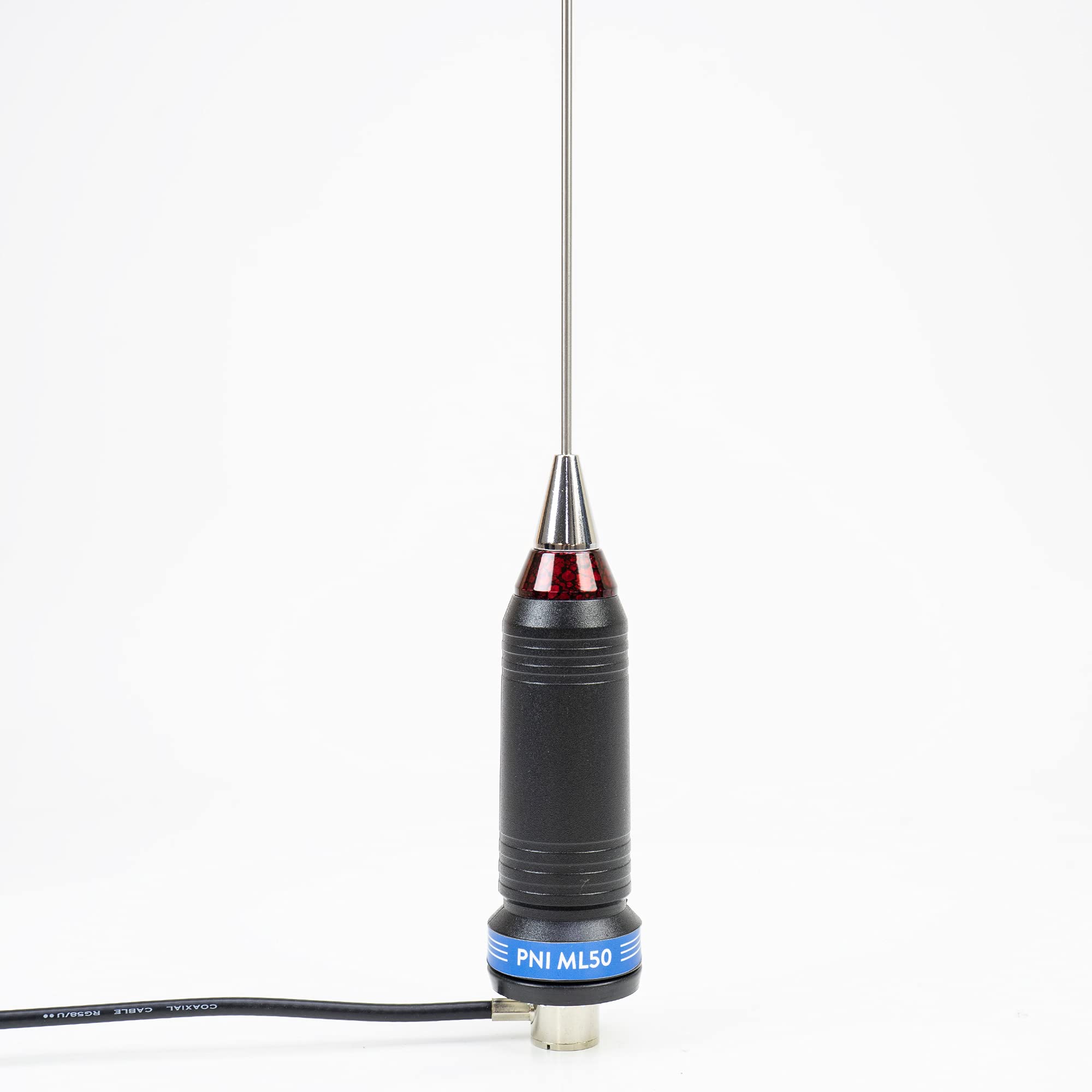 Antenna CB PNI ML50, lunghezza 48cm, 26-28MHz, 600W con cavo di collegamento RG58 3,5 metri, senza spina PL259