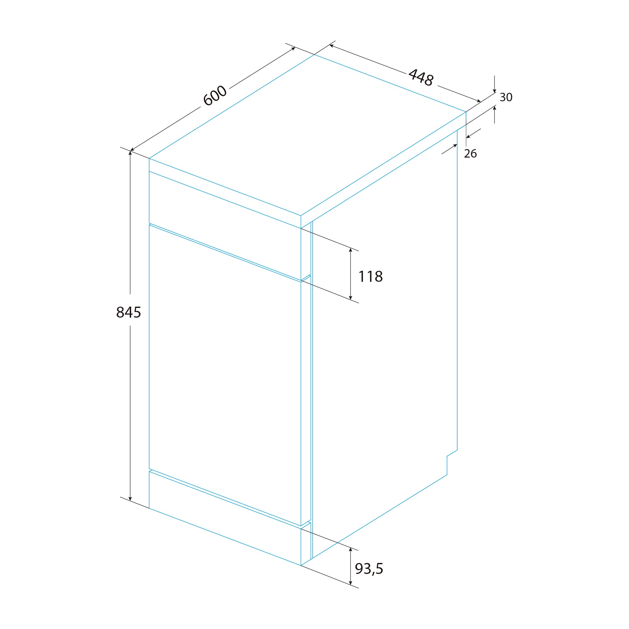 Edesa Lavavajillas Libre Instalación EDW-4610 X Ancho 45 cm 6 Programas, Lavado Silencioso 49 dB, Triple Sistema Seguridad LED 2 Cestillos Dispensador Detergente, Acero Inoxidable Gris