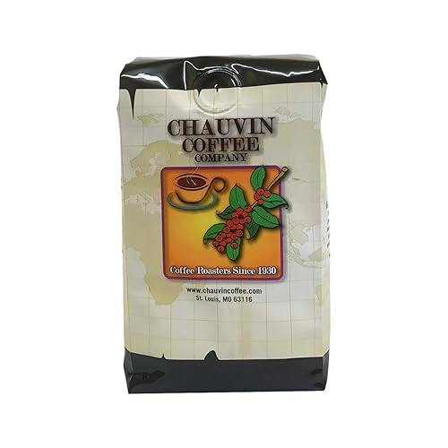 Chauvin Coffee - Descafeinado de avellanas, grano entero (1 libra)