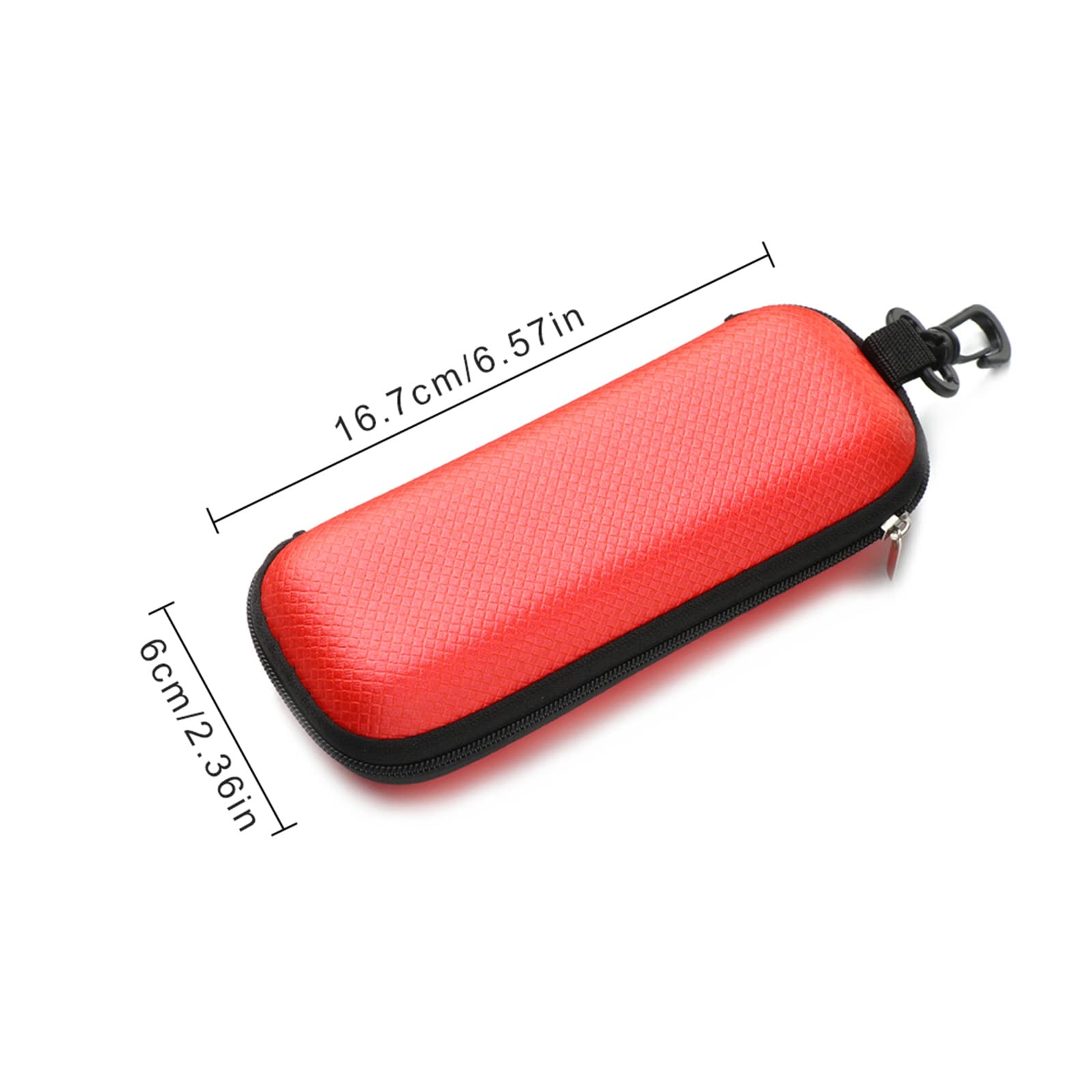 Przenośne etui na okulary, pokrowiec na okulary przeciwsłoneczne twarde etui dla kobiet i mężczyzn, pudełko na okulary ze smyczą na zamek błyskawiczny, etui ochronne