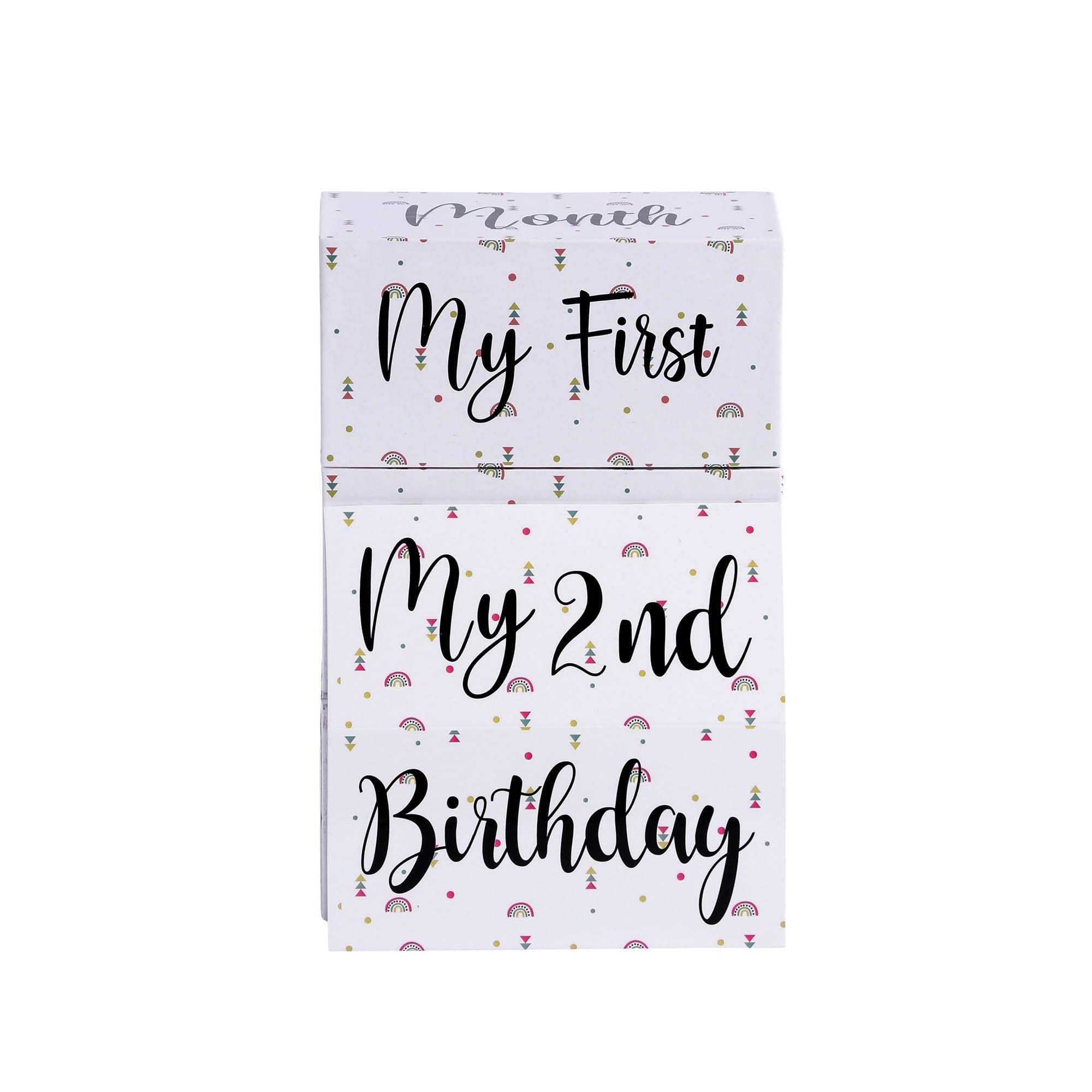 Butterthief Milestone Baby Age Blocks to Capture Priceless Milestone Memorable Moments for Your Baby Social Media Photography Props. Days, Weeks, Months and Festivals (Set of 4pcs)