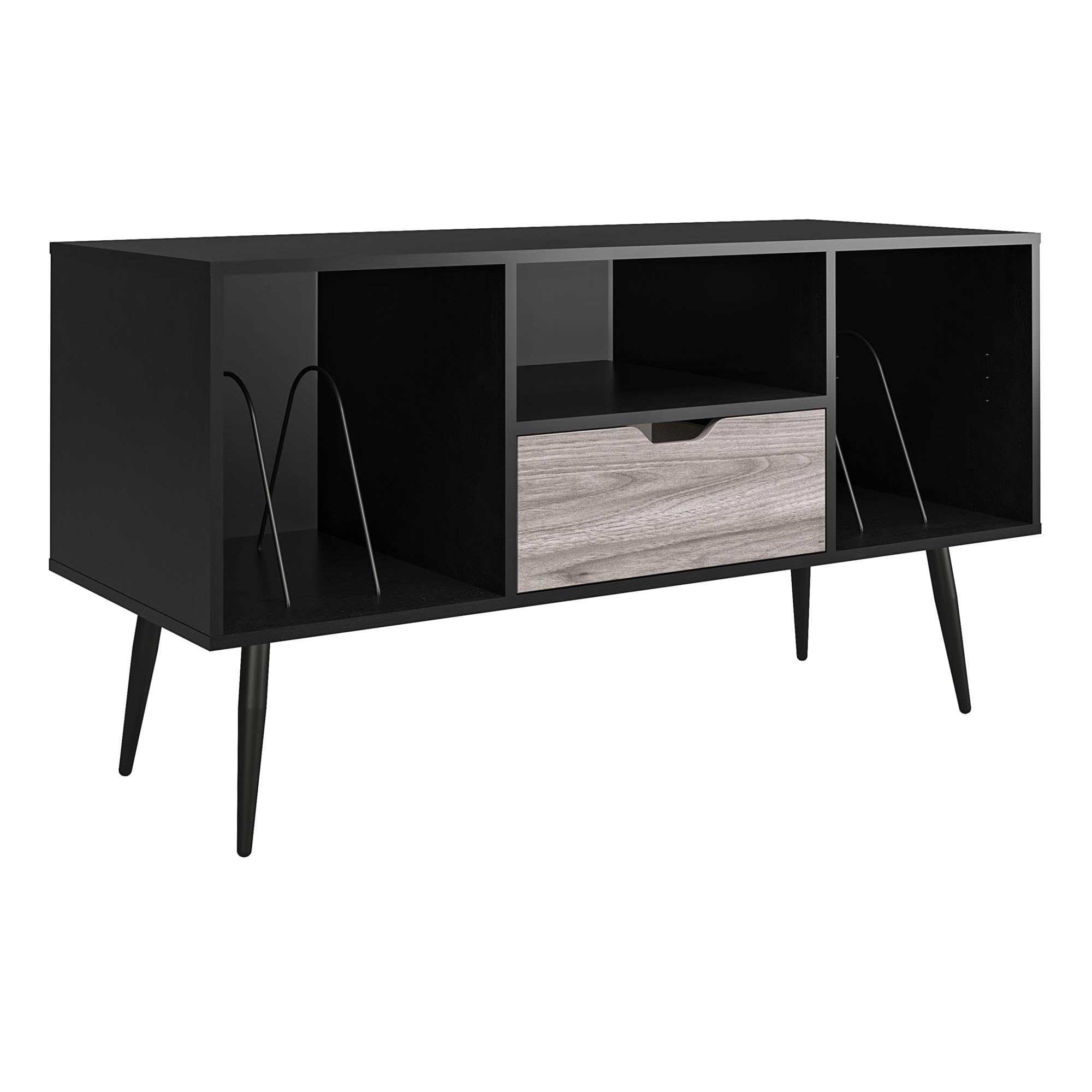 Dorel Home Copley TV Stand 55 inches, Black Oak, 66 x 121 x 50cm (H x W x D)