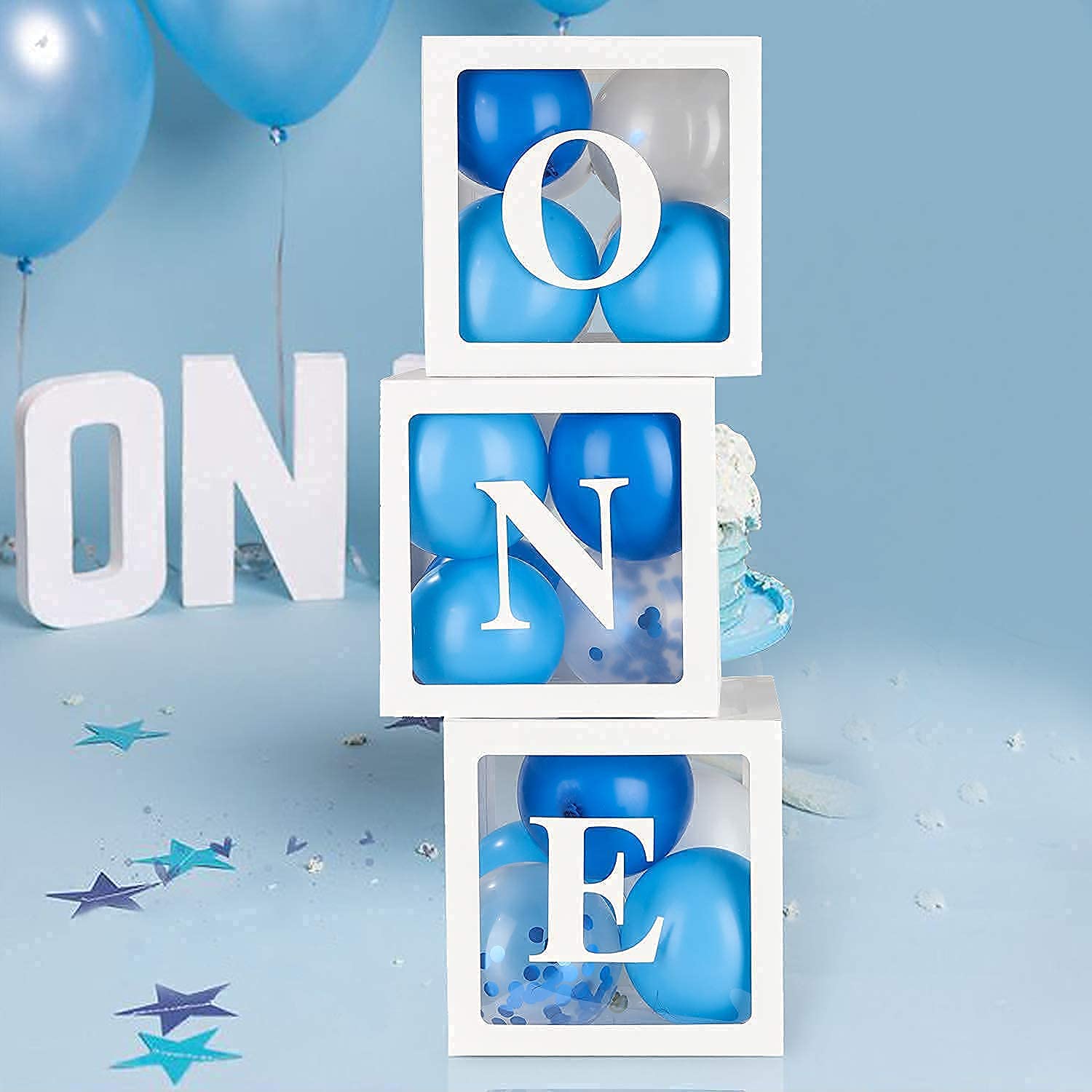 Buy First Birthday Balloon Boxes Decoration With Balloons 1st Birthday 