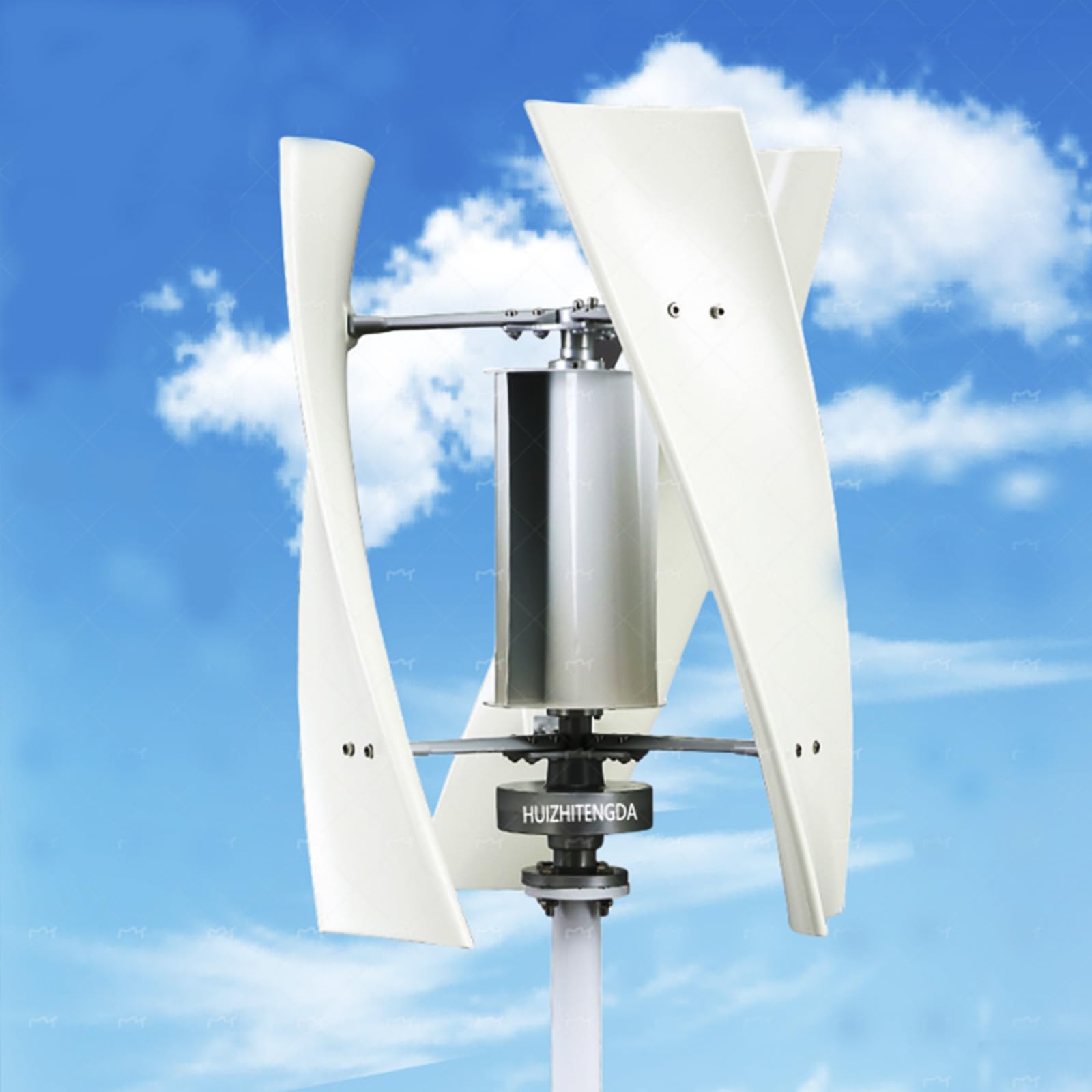 HUIZHITENGDA 10000W Wind Turbine Vertical Wind Generator Kit, 220V Wind Power Generator for Marine, RV, Home, Windmill Generator Suit for Hybrid Solar