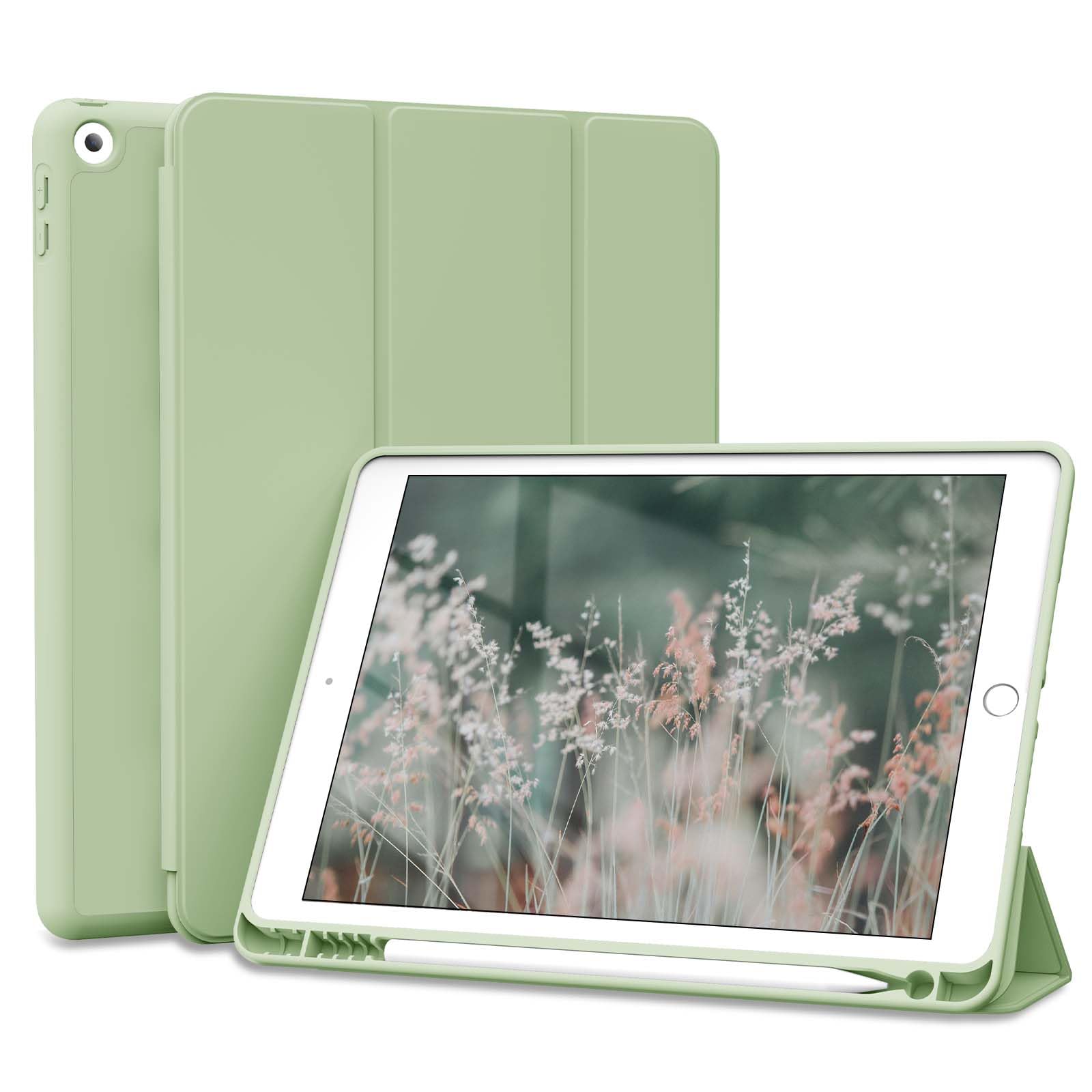 JKSML Case for iPad 9th Generation 2021/ iPad 8th Generation 2020/ iPad 7th Generation 2019, Protective Case with Pencil Holder for iPad 9/8/7 10.2