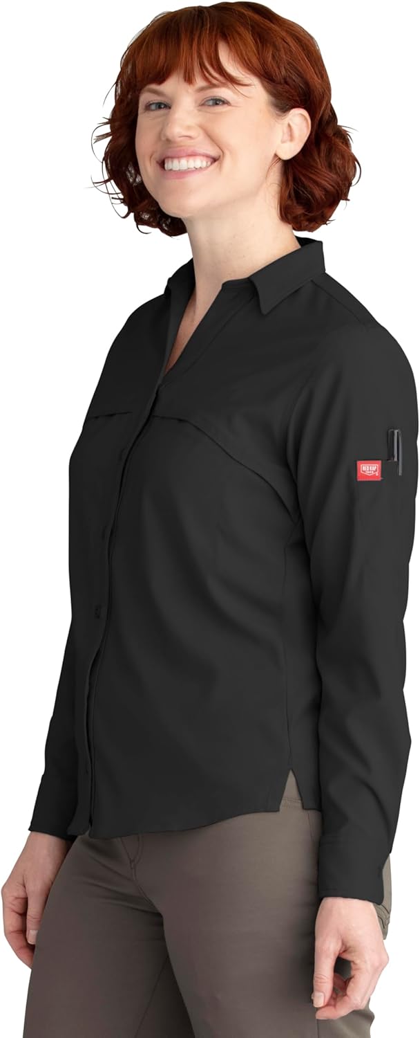 Red Kap Womens Cooling Long Sleeve Work Shirt - Image 7