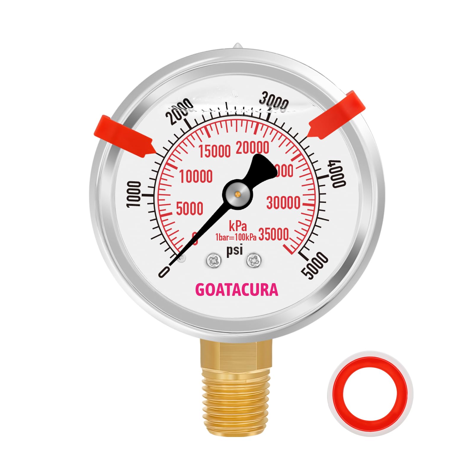 Pressure Gauge 0-160PSI - Stainless Steel -9