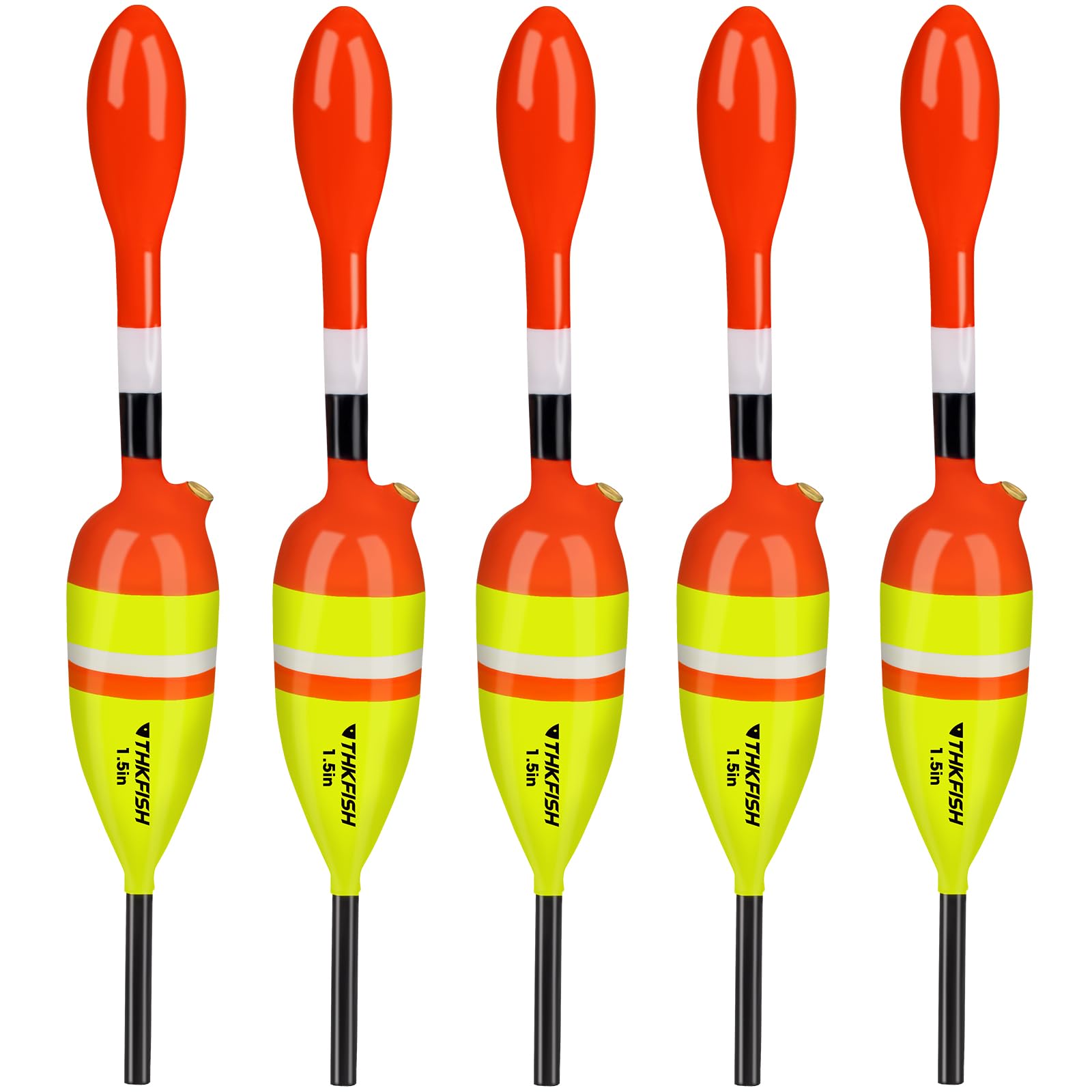 THKFISH Fishing Bobbers Fishing Floats and Bobbers Slip Bobbers for Fishing Balsa Floats Crappie Fishing Bobbers 1/6oz(3.47"X0.47"X6.73") 3/8oz(3.84"
