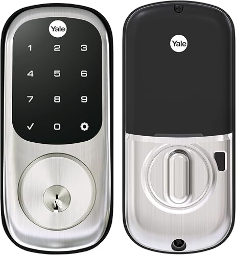 Yale Assure Lock con Z-Wave - Cerradura inteligente manejada con teclado táctil, funciona con señal de alarma, Samsung SmartThings, Wink, ADT y más