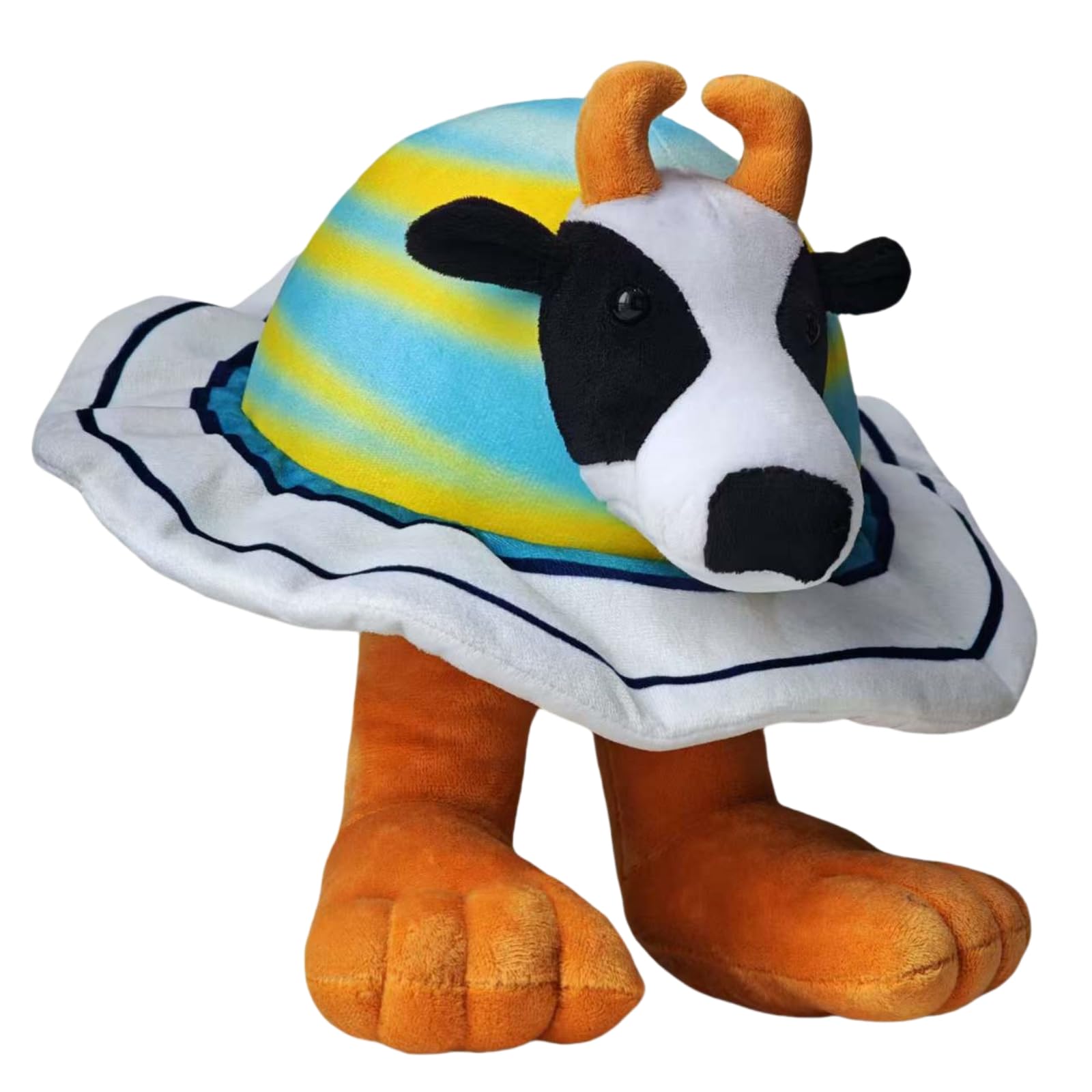 AI-Crafted Italian Brainrot Animals Plush,10″ Brainrot Evolution Plushie - Soft, Collectible, Memetic Home Accent (La Vaca Saturno Saturnita)