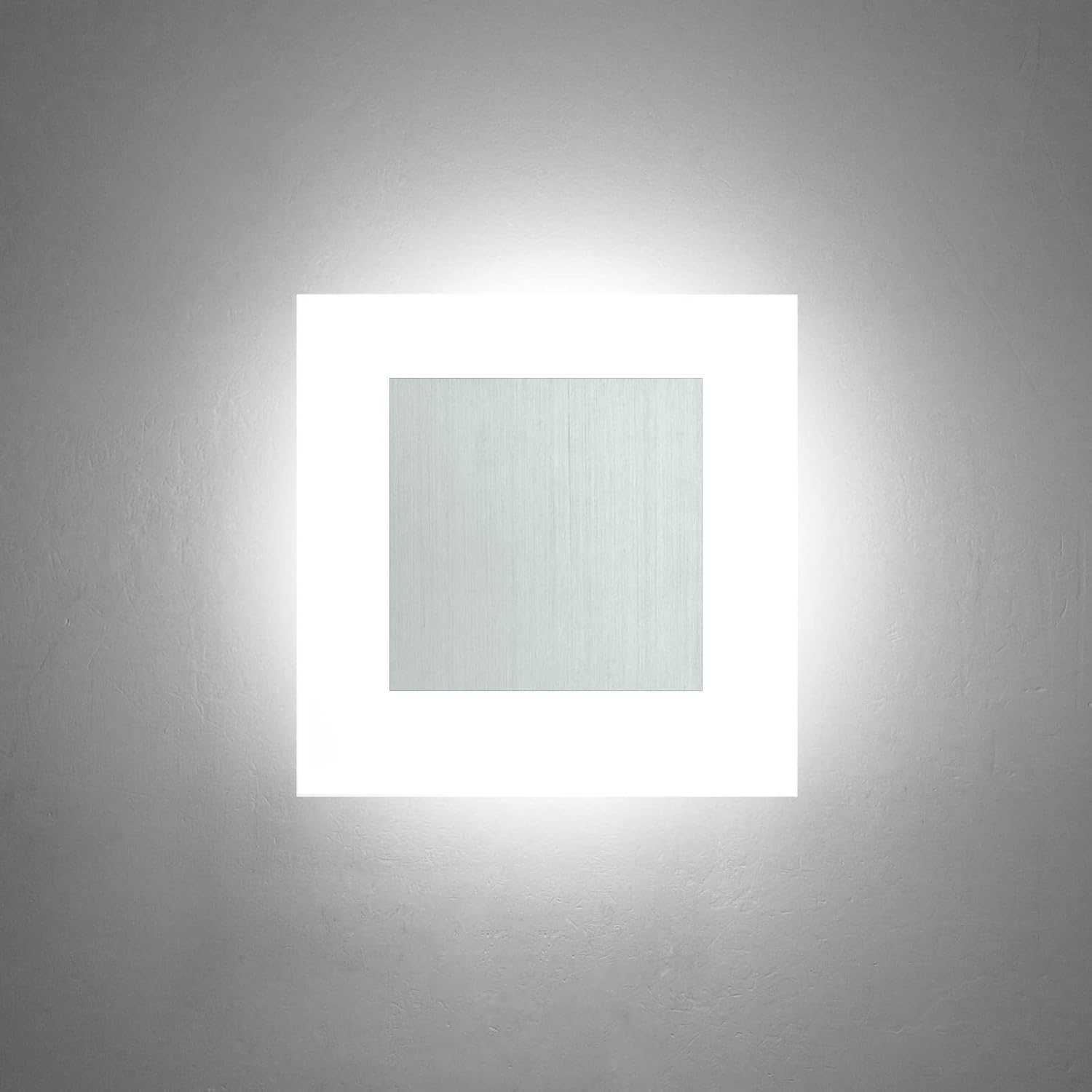 Kawell Modern 10W LED Wall Sconces Indoor LED Wall Light Square Acrylic LED Wall Lamp Minimalists LED Wall Light Sconce for Bedroom Living Room Stairwell Hallway Lounge, Cold White