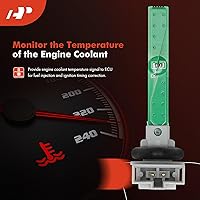 Vista 2 de A-Premium Sensor de temperatura del refrigerante del motor [2 pines] compatible con Volkswagen, Audi y Mercedes-Benz y Porsche, se adapta a Passat