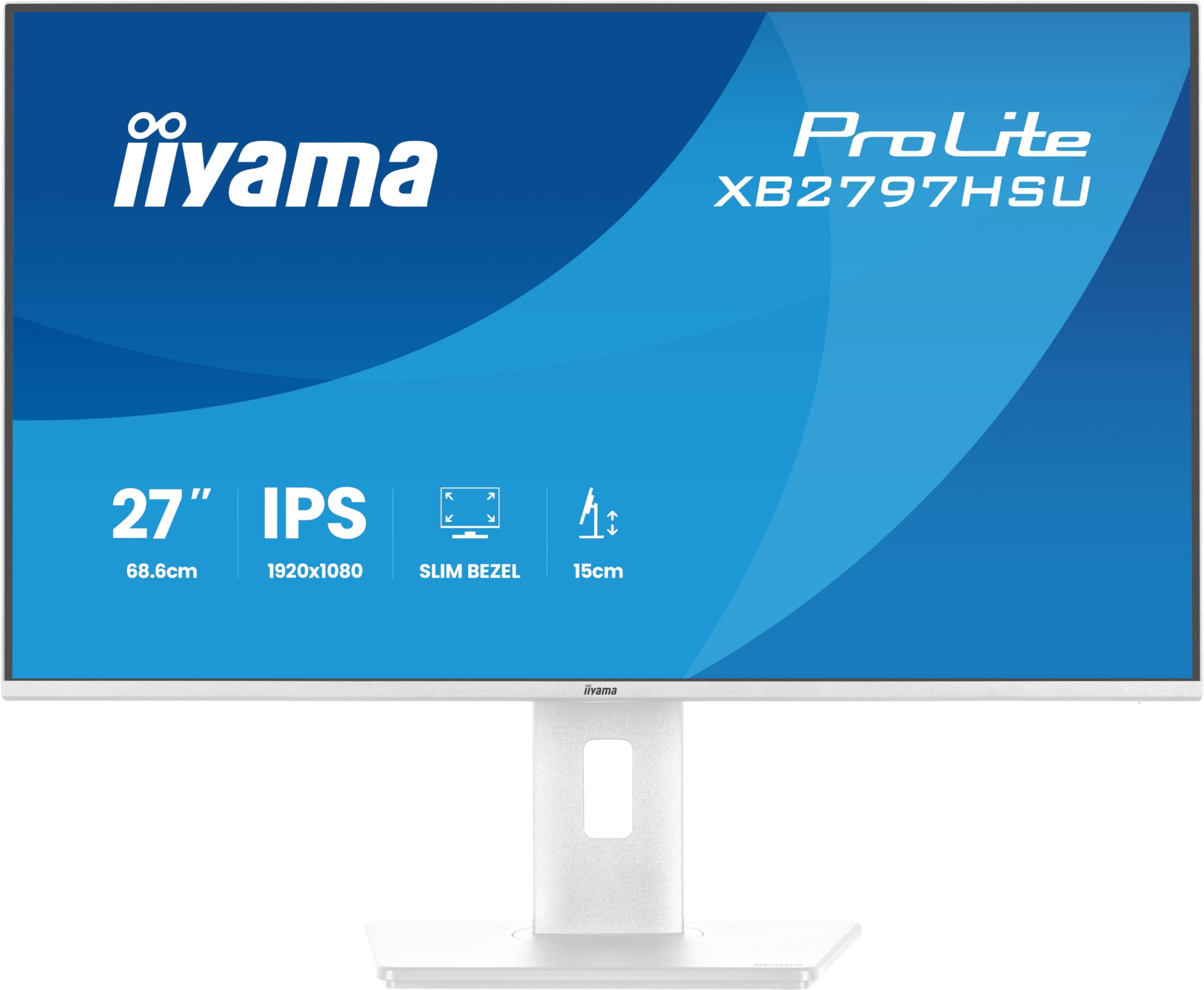 Iiyama Blue/Light Prolite Xb2797hsu-W1 Computer Monitor 68.6 Cm (27") 1920 X