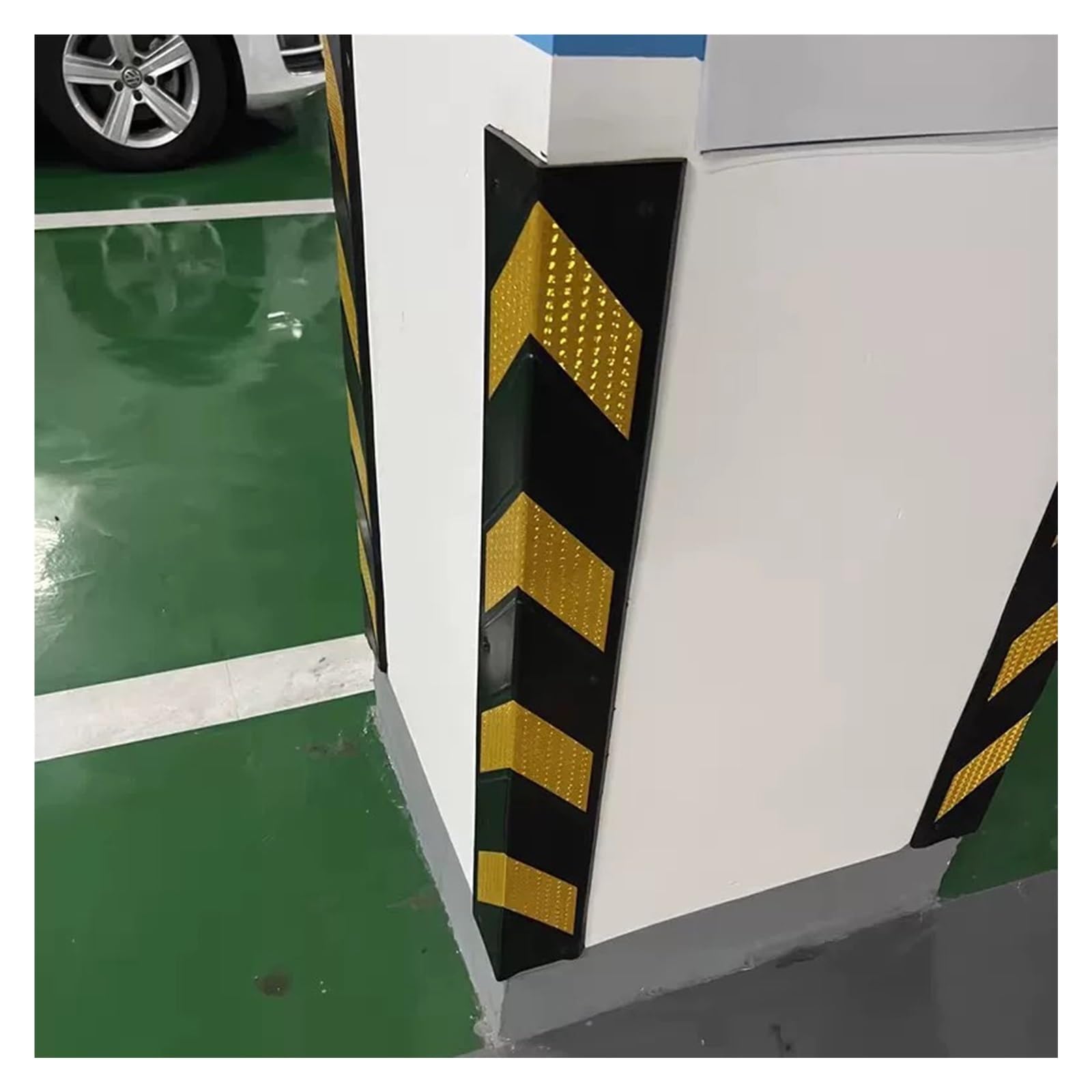 Paraspigoli Profilo Angolare Spigoli In Gomma Protezioni Angolari Da 30” Per Colonne Di Parcheggio E Pareti Di Garage, A Forma Di L Per Impieghi Gravosi Protezione Del Bordo Del Muro D'angolo, Strisce