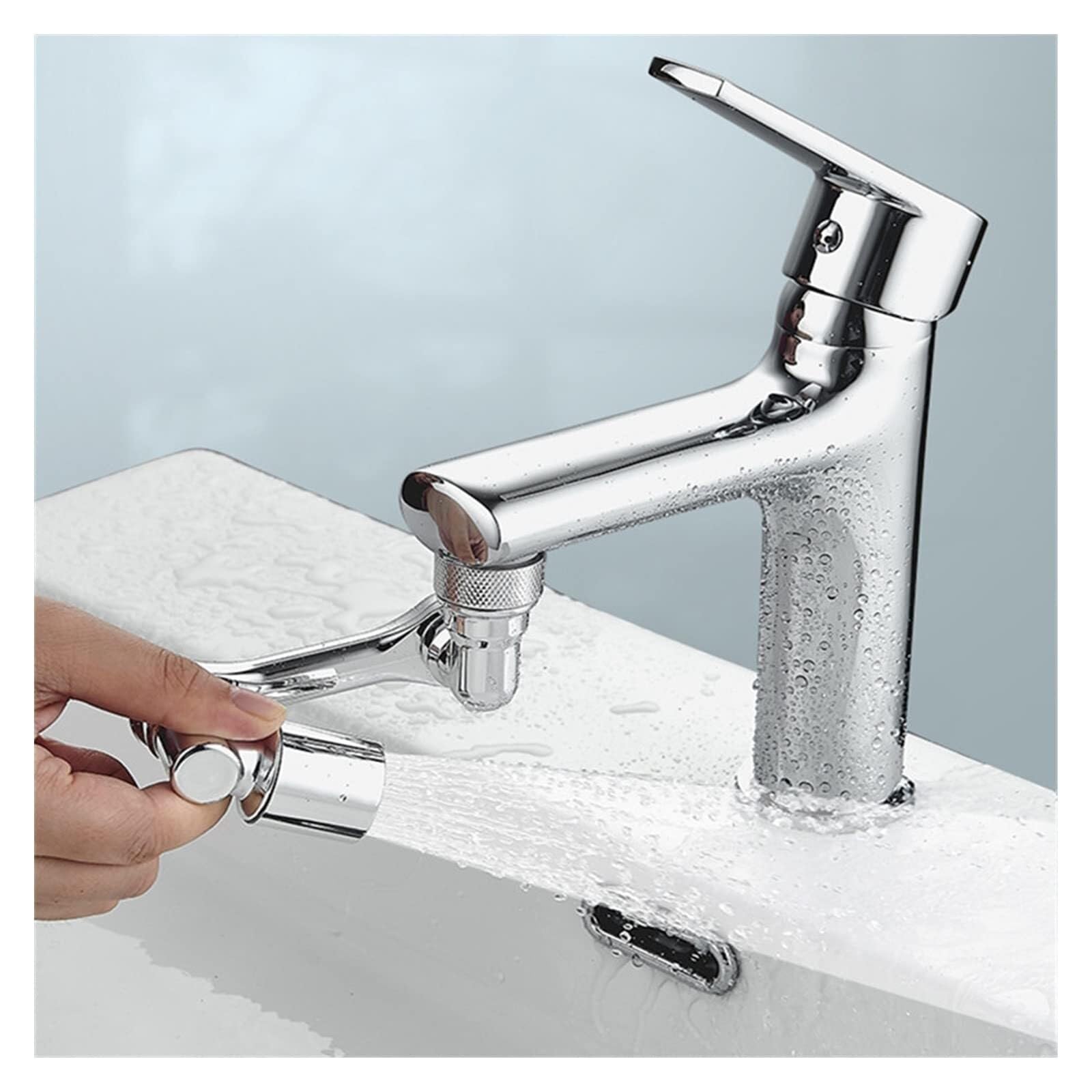 Aérateur De Robinet Cuisine Aérateur De Robinet Pivotant À 1080 °, Extension Rotation, en Plastique, Filtre Anti-éclaboussures, Cuisine Mobilier Et Décoration