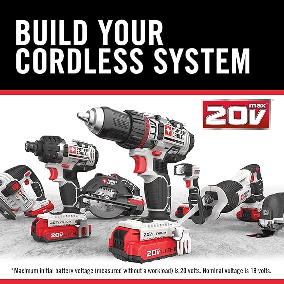 PORTER-CABLE 20V MAX LED Work Light, Black, 7.34 Inch.