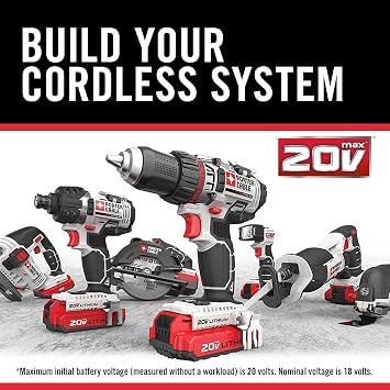 PORTER-CABLE 20V MAX LED Work Light, Black, 7.34 Inch.
