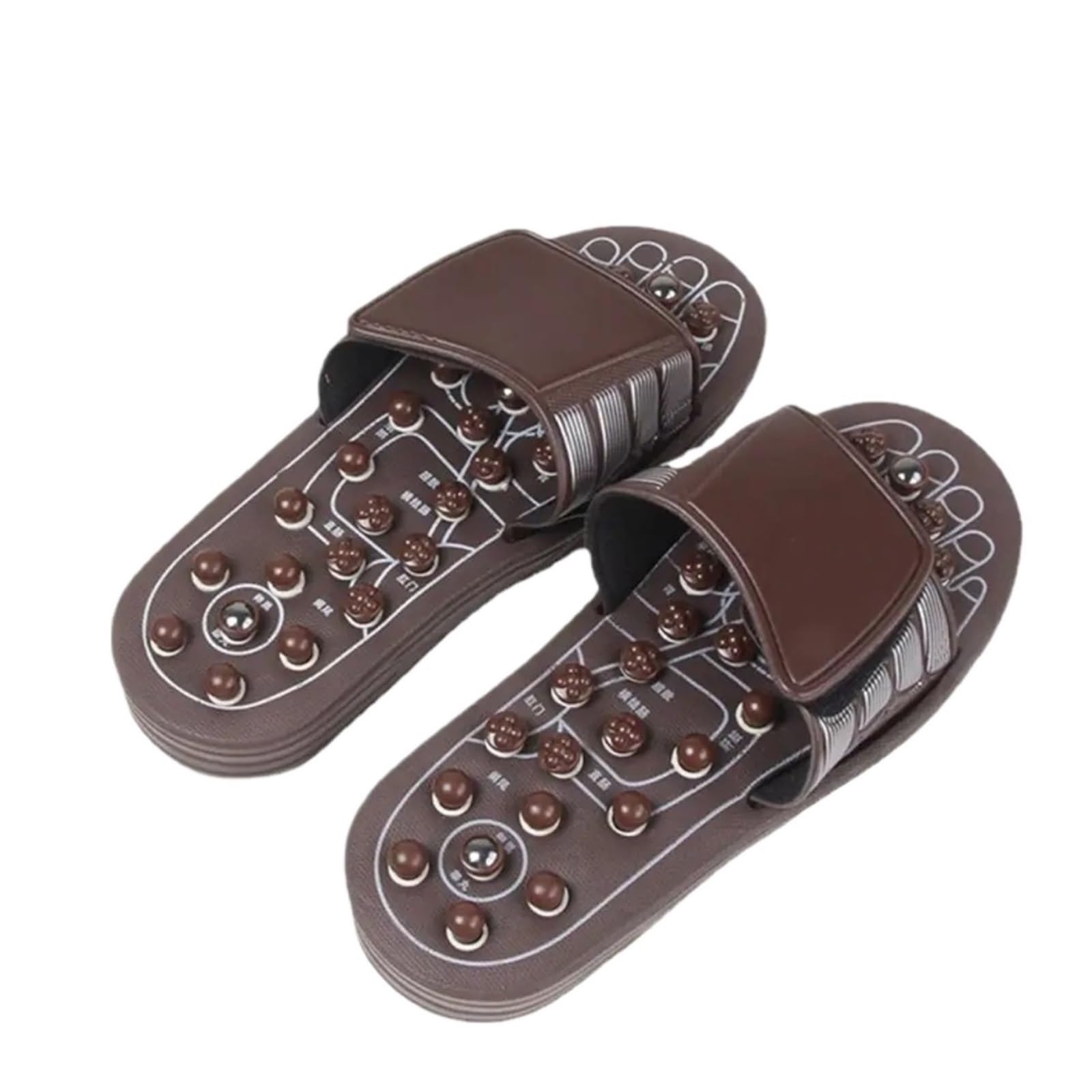 Frühling Massage Hausschuhe Anti-rutsch Reflexzonenmassage Sandalen Fuß Schuhe Haushalt(42-43)