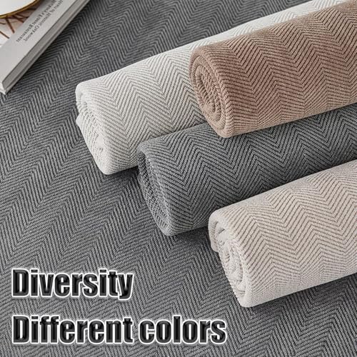 Hovoto Sofa Überzug, Sofaschoner rutschfest, Couch Überzug, Sofabezug L Form Ecksofa, Sofadecken für Sitzfläche, Sofa Überwurf für Sektionssofa, Sofa Überwurfdecke Waschbar, Beige 2, 110 * 180cm