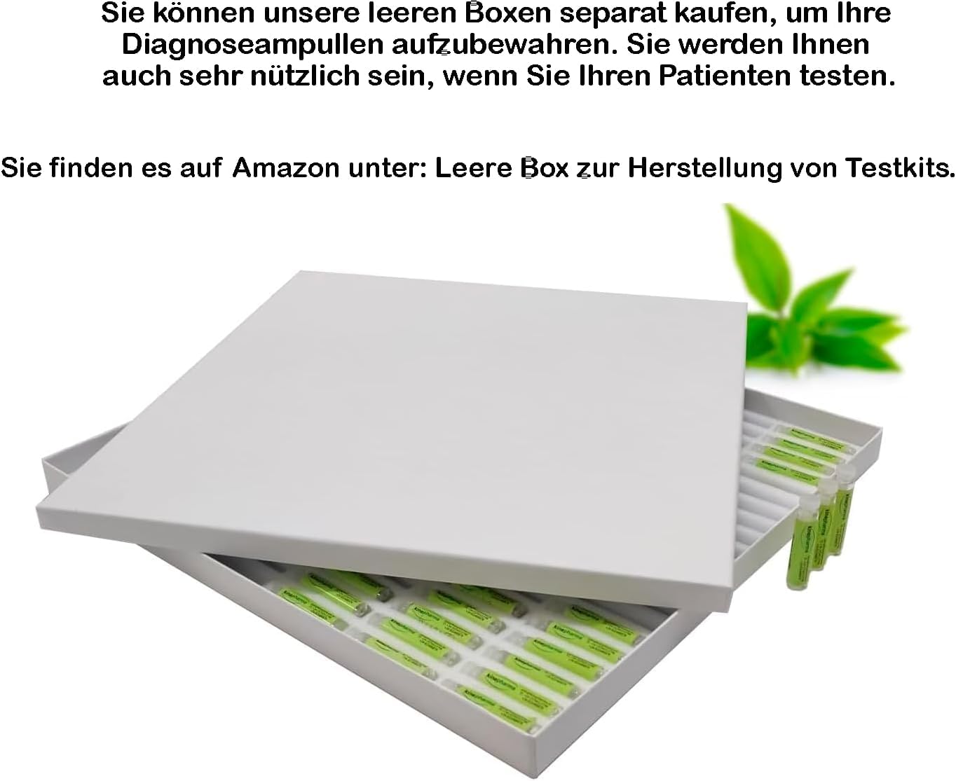 Kit für Lebensmittelunverträglichkeiten zur Kinesiologischen Testung bei Intoleranten Personen | Kit 125 Ampullen mit Reis, Milch, Gemüse, Obst (Siehe die Lebensmittel auf den Bildern)