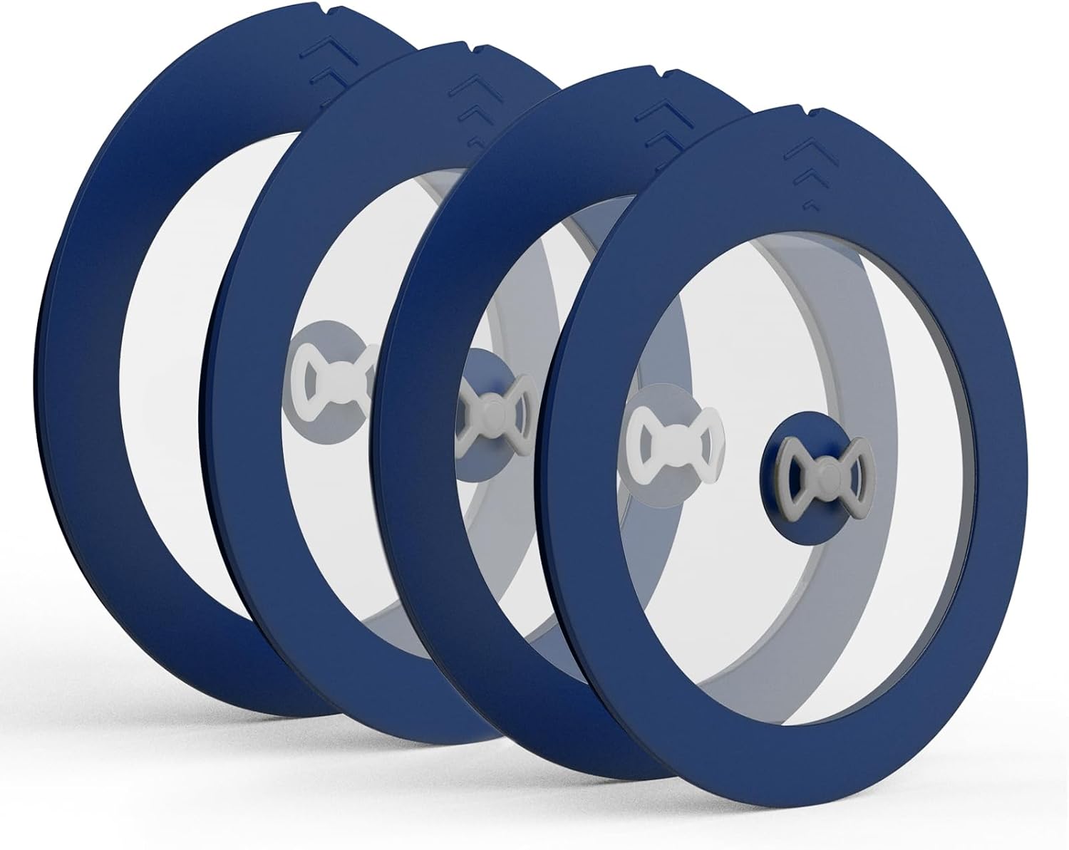 4 Pack Replacement Lids for Pyrex 7201-PC 4 Cup Glass Containers Mixing Bowl Silicone Storage Cover Leakproof Navy 5.5-5.7 inch (4 pack) Navy