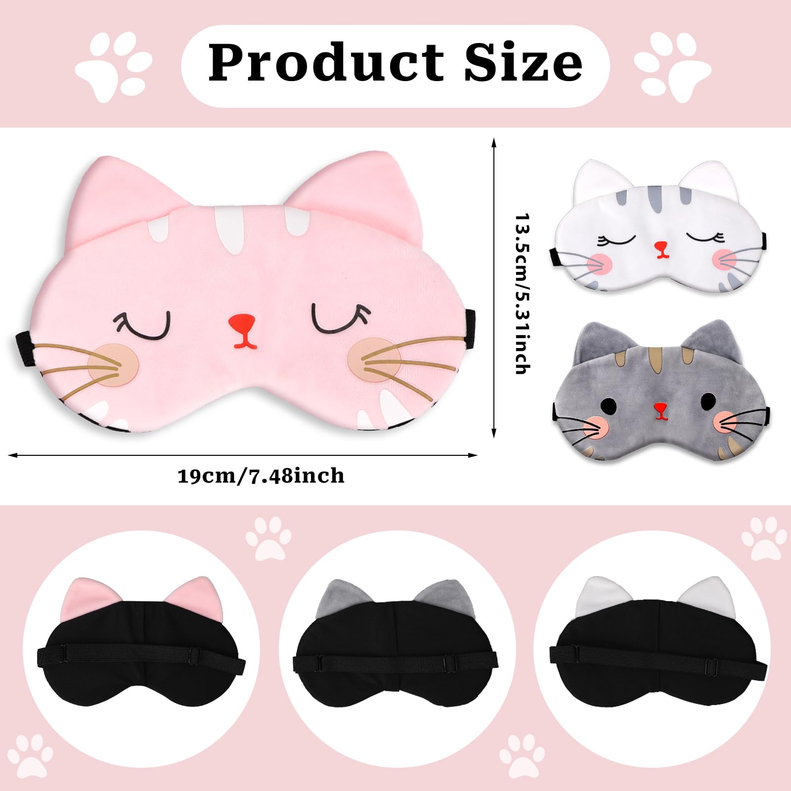 Mascherina per Dormire Donna, 3d Mascherina Occhi per Dormire, Cartone Animato Lanugine Benda Sleep Mask Rana Maschera per Dormire Divertente (1