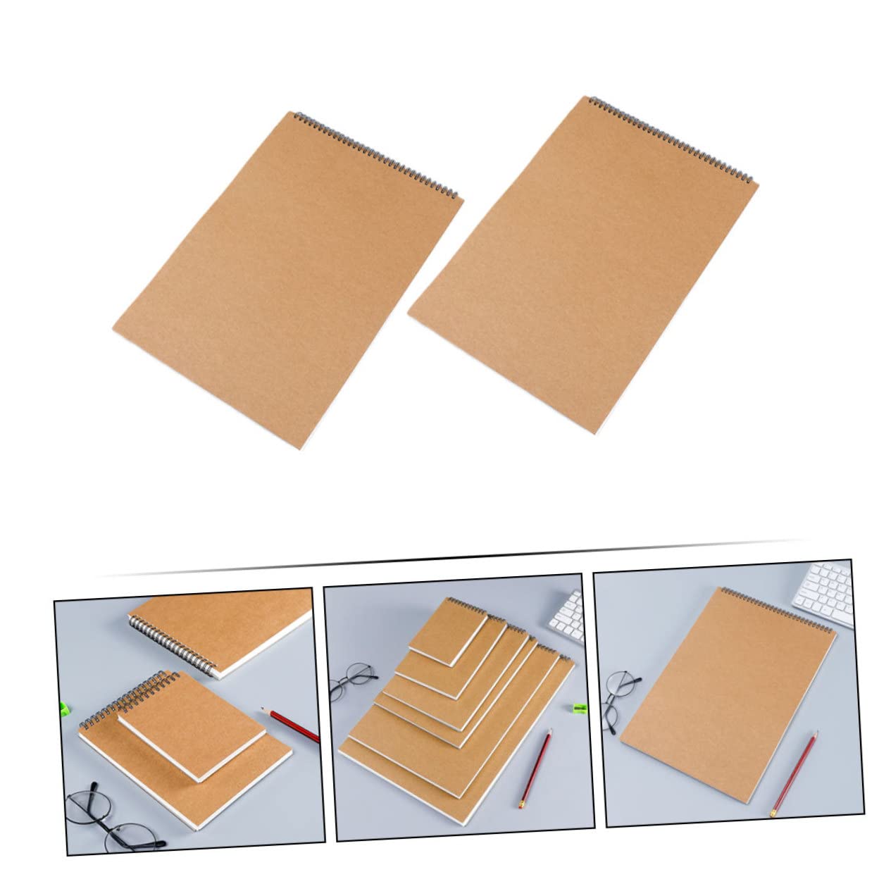 Quaderno degli Schizzi degli Studenti in Carta 2 Pezzi Color Khaki | Libri Disegno, Libro Disegno, Quaderni per Disegnare, Decorazioni Scuola, Spirale e Pagine Bianche
