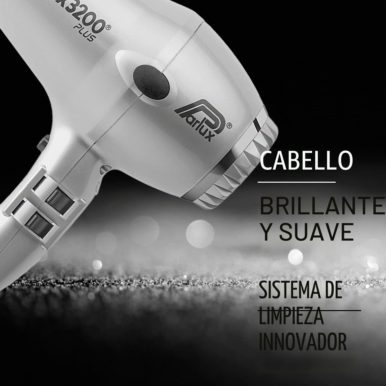 Parlux 3200 Plus - Secador de pelo, 1900 W, negro
