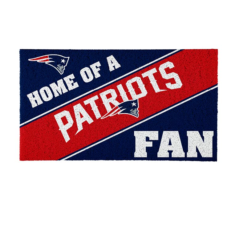 New England Patriots, Officially Licensed Door Mat 28 x 16 Inches Indoor Outdoor Sports Fan Rug