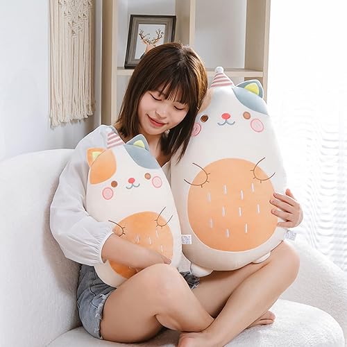 Miniatura 6 de Tuscyvk Juguetes de peluche de gato, almohada de cuerpo de gato de 23.6 pulgadas, almohada de felpa suave para abrazar, juguete de peluche de