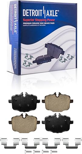 Miniatura 399 de Detroit Axle - Pastillas de Freno Delantero para Ford Fusion Lincoln MKZ Zephyr Mercury Milan Mazda 6, Pastillas de Freno Cerámica Reemplazo