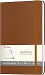 COMIX A5 Hardcover Lined Journal Notebook 、240 Pages, 5.5 x 8.3,70gsm Paper,Hardcover Leather Journal with Elastic Band for Women Men on Work, Business, School and Travel,black