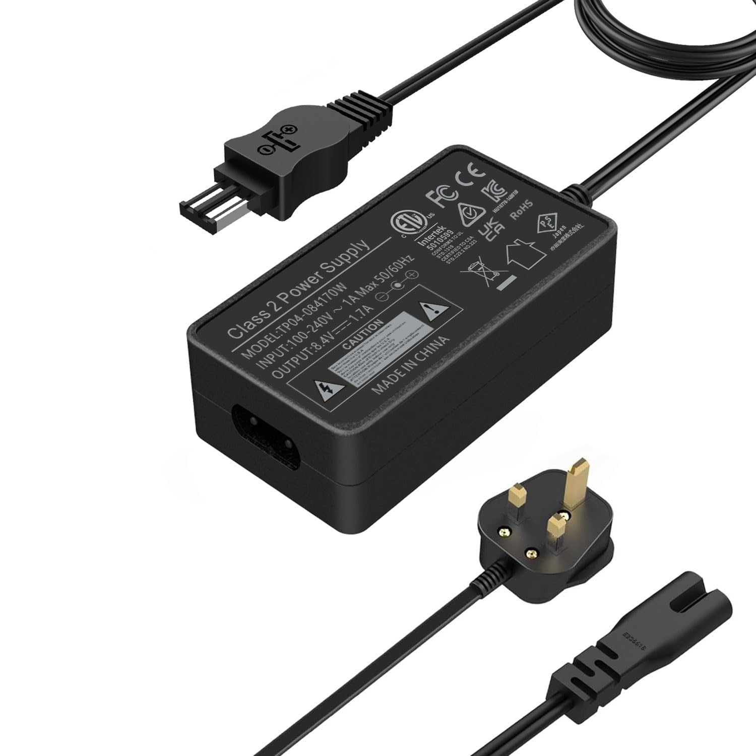 AC-L100 for Sony Handycam Camcorder Charger, ACL100 Power Adapter Supply Cord for DCR TRV128 TRV103 TRV130 TRV150, CCD-TRV108 TRV308 Replace AC-L10A L10B L15A L15B L100A L100B L100C.